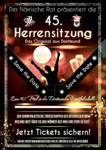45. Herrensitzung 2025 Flyer